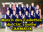 Match des Cadettes du CUC contre CARMAUX