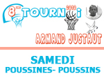Tournoi Armand JUSTAUT - Journ&eacute;e du samedi Poussines-Poussins