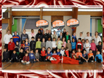 Livraison de 4 paniers à l'Ecole de Basket par le Père Noël et les SF1 Livraison de 4 paniers à l'Ecole de Basket par le Père Noël et les SF1