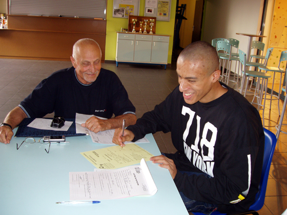 Paul Dardour et William Togbedji lors de la signature